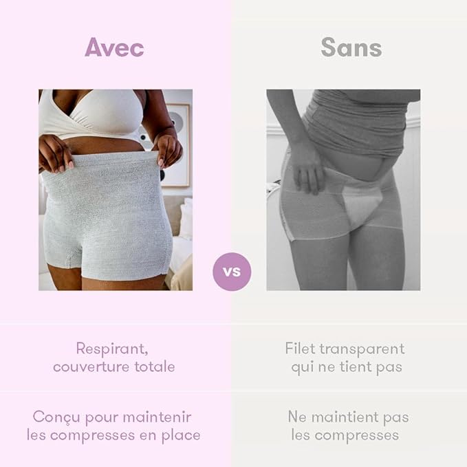 Boyshort jetable matérnité FRIDA MOM 100% Coton ANA MAMA