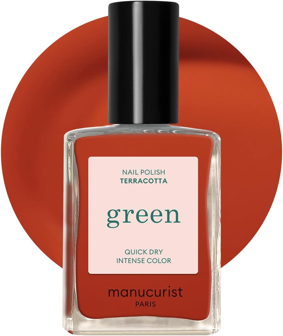 Manucurist Green Vernis à Ongles Vegan Rouge Terre Brûlée