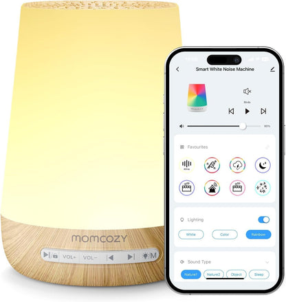 Momcozy Machine à Bruit Blanc 34 Sons Veilleuse