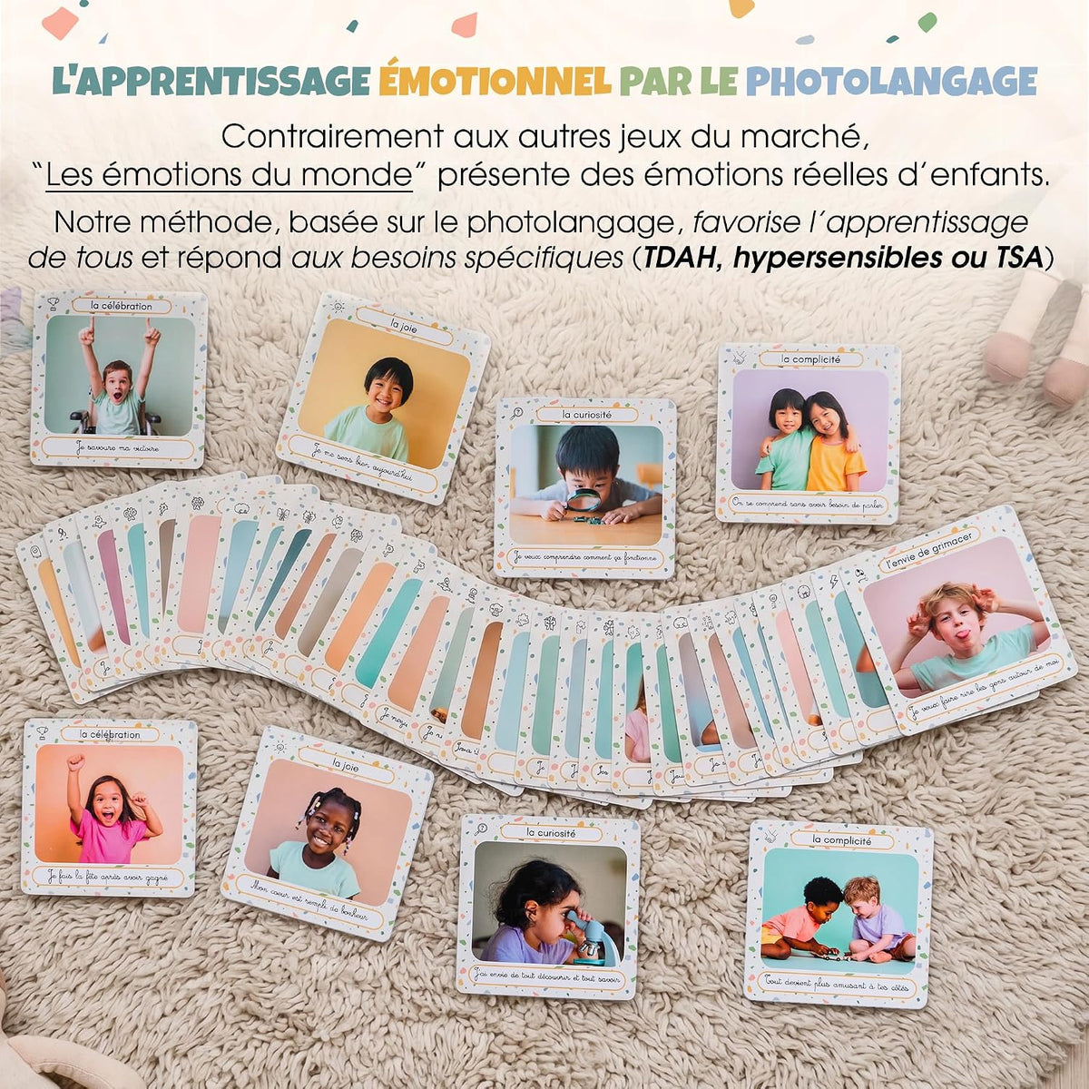 Coffret Les Émotions Du Monde 104 Cartes Dès 3 Ans