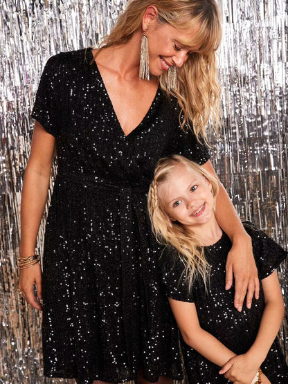 Robe à sequin manches courtes Matchy-Matchy Verbaudet ANA MAMA